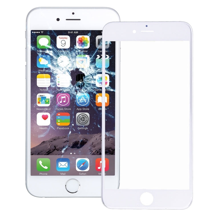 2 in 1 for iPhone 6 (Front Screen Outer Glass Lens + Frame)(White) - iPhone 6/6 Plus Parts by PMC Jewellery | Online Shopping South Africa | PMC Jewellery