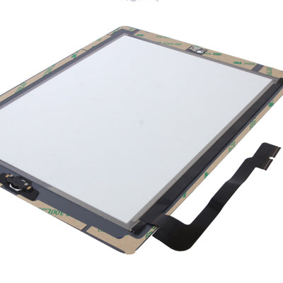 (Controller Button + Home Key Button PCB Membrane Flex Cable + Touch Panel Installation Adhesive)  Touch Panel for New iPad (iPad 3)(White) - free shipping - PMC TechLife - Order now!