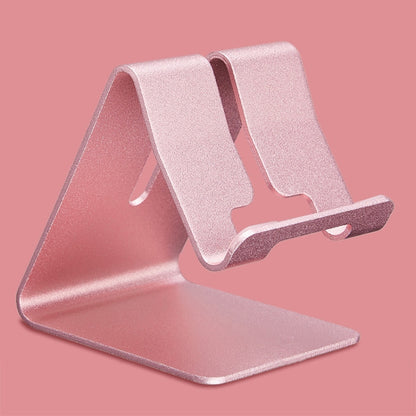 Aluminum Stand Desktop Holder for iPad, iPhone, Galaxy, Huawei, Xiaomi, HTC, Sony, and other Mobile Phones or Tablets(Rose Gold) - Desktop Holder by PMC Jewellery | Online Shopping South Africa | PMC Jewellery