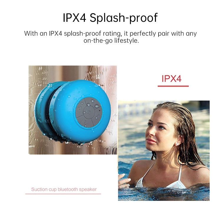 BTS-06 Mini Waterproof IPX4 Bluetooth V2.1 Speaker, Support Handfree Function(Black) - Waterproof Speaker by PMC Jewellery | Online Shopping South Africa | PMC Jewellery