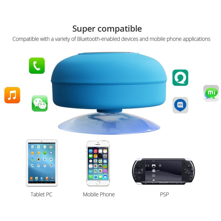 BTS-06 Mini Waterproof IPX4 Bluetooth V2.1 Speaker, Support Handfree Function(Blue) - Waterproof Speaker by PMC TechLife | Online Shopping South Africa | PMC TechLife