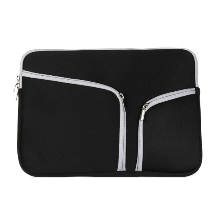 Double Pocket Zip Handbag Laptop Bag for Macbook Air 13 inch(Black) - free shipping - PMC TechLife - Order now!