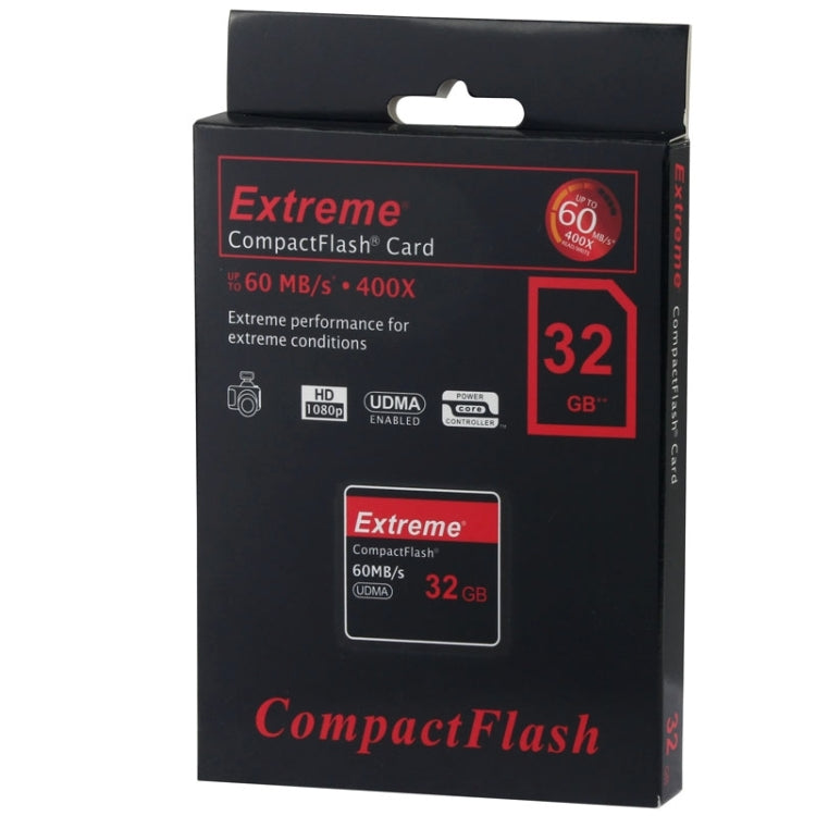 32GB Extreme Compact Flash Card, 400X Read  Speed, up to 60 MB/S (100% Real Capacity) - CF Card by PMC TechLife | Online Shopping South Africa | PMC TechLife | Buy Now Pay Later Mobicred