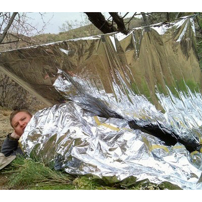 Compact Lightweight Aluminized Windproof Waterproof Emergency Blanket Body Wrap Survival Sheet for Outdoor 140 x 210cm - Emergency Tools by PMC Jewellery | Online Shopping South Africa | PMC Jewellery