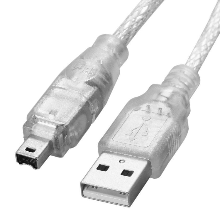 USB 2.0 Male to Firewire iEEE 1394 4 Pin Male iLink Cable, Length: 1.2m - 1394 Series by PMC Jewellery | Online Shopping South Africa | PMC Jewellery