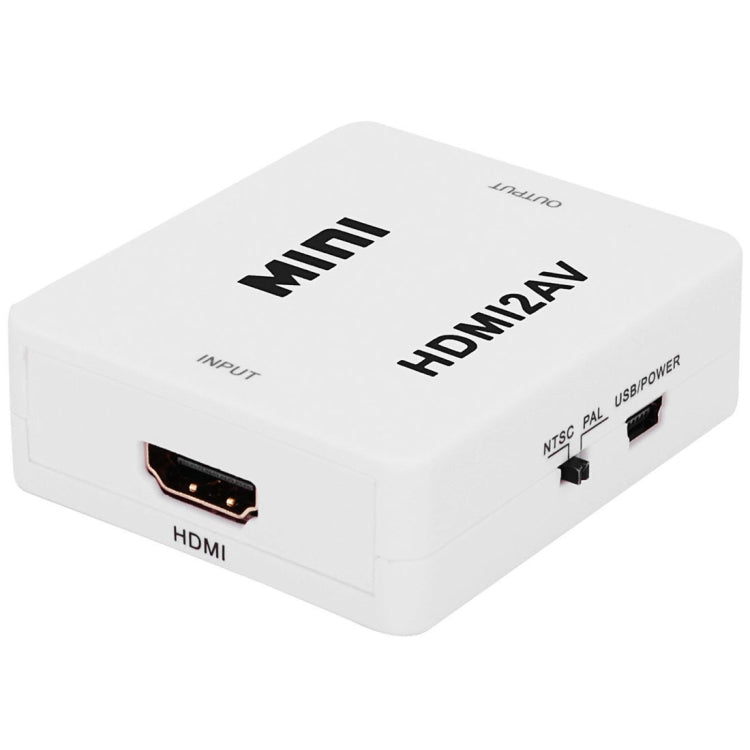 VK-126 MINI HDMI to CVBS/L+R Audio Converter Adapter (Scaler)(White) - Converter by PMC TechLife | Online Shopping South Africa | PMC TechLife