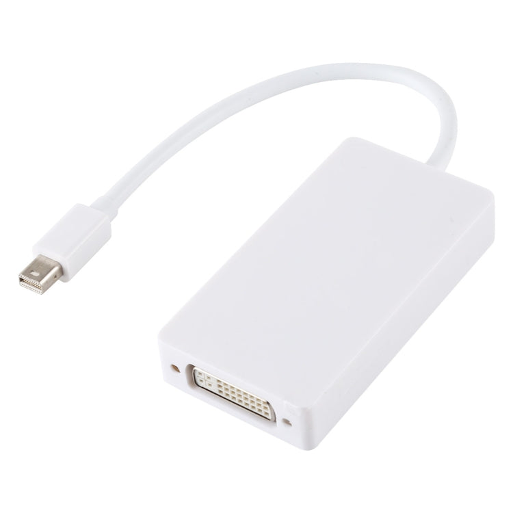 3 in 1 Mini DisplayPort Male to HDMI + VGA + DVI Female Adapter Converter for Mac Book Pro Air, Cable Length: 18cm(White) -  by PMC Jewellery | Online Shopping South Africa | PMC Jewellery