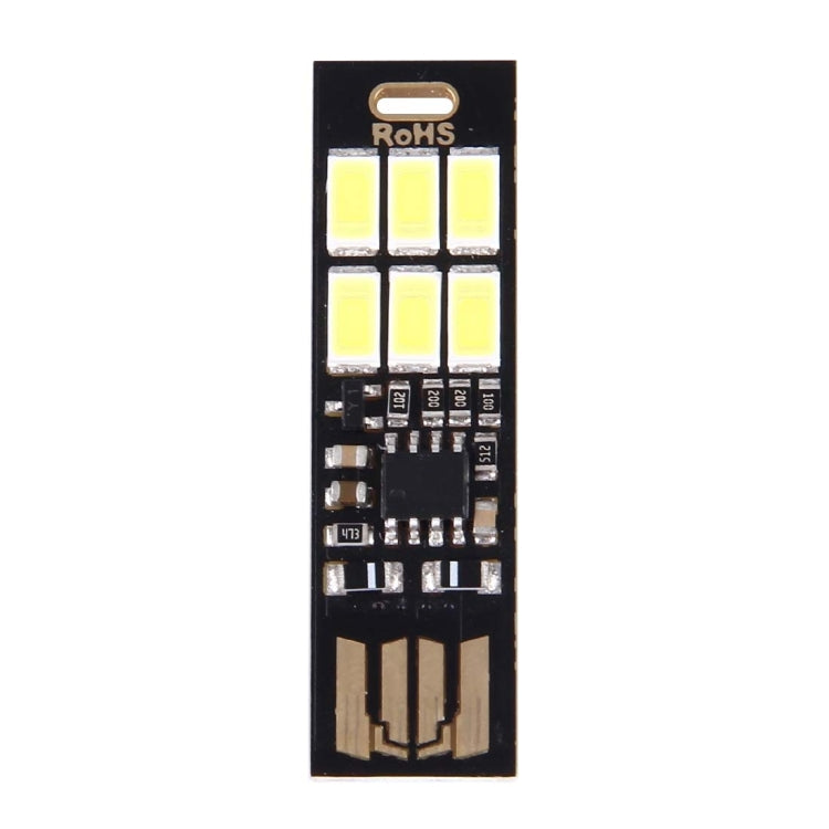 Portable Double Sided USB Touch Light, with 6 PCS LED - USB Light by PMC TechLife | Online Shopping South Africa | PMC TechLife | Buy Now Pay Later Mobicred