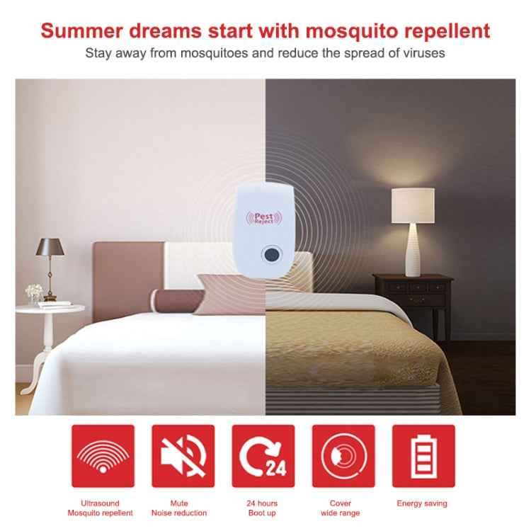 Ultrasonic Electronic Cockroach Mosquito Pest Reject Repeller,US Plug - Repellents by PMC Jewellery | Online Shopping South Africa | PMC Jewellery