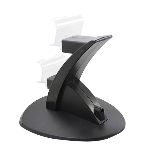 2 x USB Charging Dock Station Stand / Controller Charging Stand for PS4(Black) - Charger & Power by PMC TechLife | Online Shopping South Africa | PMC TechLife