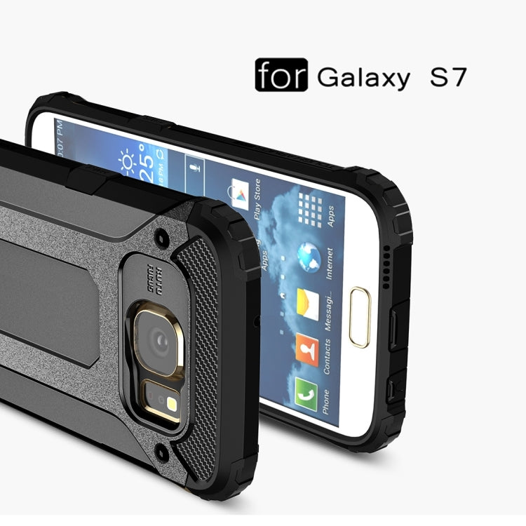 For Galaxy S7 / G930 Tough Armor TPU + PC Combination Case (Black) - Galaxy Phone Cases by PMC Jewellery | Online Shopping South Africa | PMC Jewellery