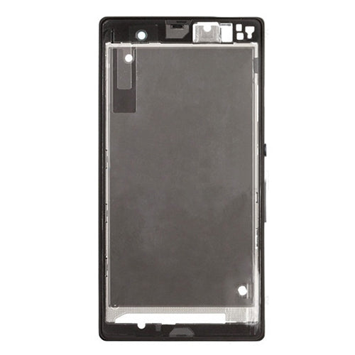 Front Housing LCD Frame Bezel Plate  for Sony Xperia Z / L36h / C6602 / C6603(Black) - Frame Bezel Plate by PMC Jewellery | Online Shopping South Africa | PMC Jewellery