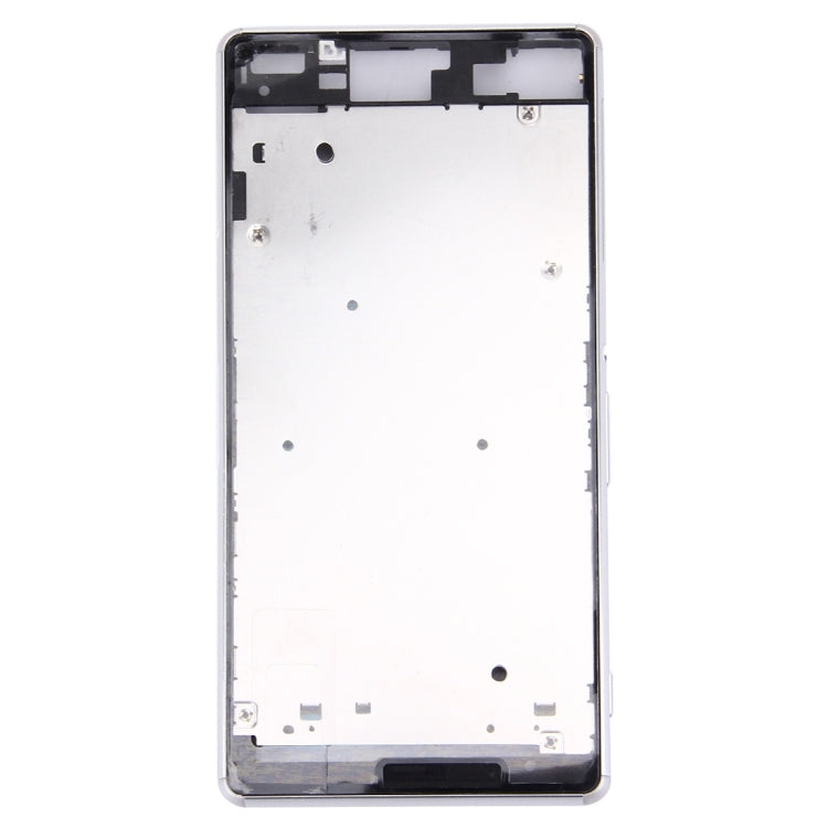 Front Housing LCD Frame Bezel Plate  for Sony Xperia Z3 / L55w / D6603(White) - Frame Bezel Plate by PMC Jewellery | Online Shopping South Africa | PMC Jewellery