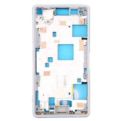 Front Housing LCD Frame Bezel Plate for Sony Xperia Z3 Compact / D5803 / D5833(White) - Frame Bezel Plate by PMC Jewellery | Online Shopping South Africa | PMC Jewellery