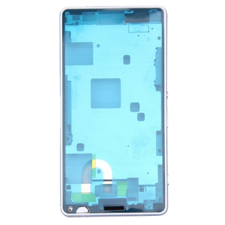 Front Housing LCD Frame Bezel Plate for Sony Xperia Z3 Compact / D5803 / D5833(White) - Frame Bezel Plate by PMC Jewellery | Online Shopping South Africa | PMC Jewellery