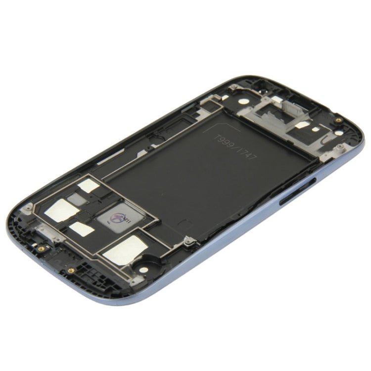 For Galaxy S III / i747 Full Housing LCD Frame Bezel Plate  + Back Cover (Blue) - Back Cover by PMC Jewellery | Online Shopping South Africa | PMC Jewellery