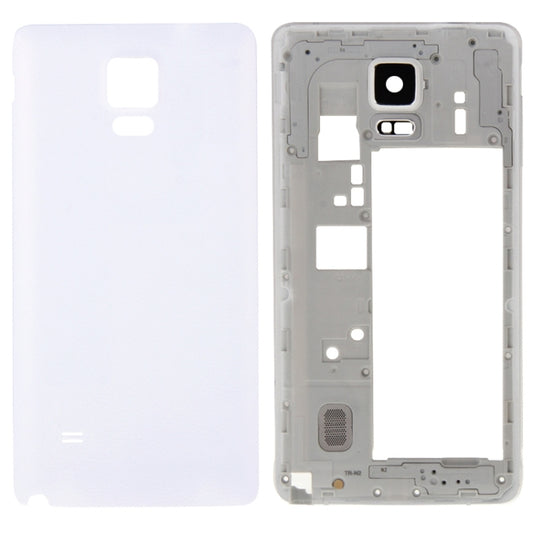 For Galaxy Note 4 / N910V Full Housing Cover (Middle Frame Bezel Back Plate Housing Camera Lens Panel + Battery Back Cover ) (White) - Back Cover by PMC Jewellery | Online Shopping South Africa | PMC Jewellery