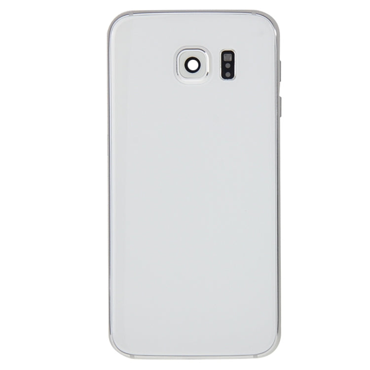 For Galaxy S6 / G920F Full Housing Cover (Front Housing LCD Frame Bezel Plate + Back Plate Housing Camera Lens Panel + Battery Back Cover ) (White) - Back Cover by PMC Jewellery | Online Shopping South Africa | PMC Jewellery