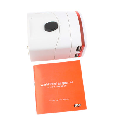 Plug Adapter, World Travel Adapter 2 & USB Charger - International Plug Adaptor by PMC TechLife | Online Shopping South Africa | PMC TechLife