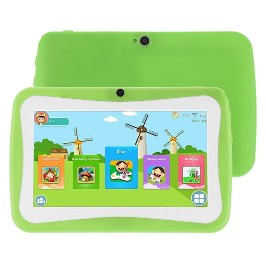 Kids Education Tablet PC, 7.0 inch, 1GB+8GB, Android 4.4.2 Allwinner A33 Quad Core 1.3GHz, WiFi, TF Card up to 32GB, Dual Camera(Green) -  by PMC Jewellery | Online Shopping South Africa | PMC Jewellery