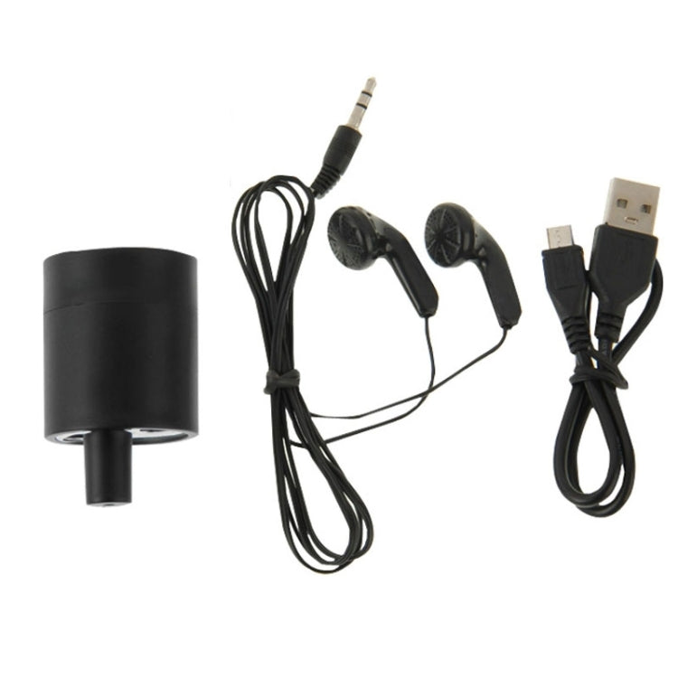 Powerful Audio Wiretap Listen Device Fold Ear Amplifier Wall Door Eavesdropping Surveillance with Earphone(Black) - free shipping - PMC TechLife - Order now!