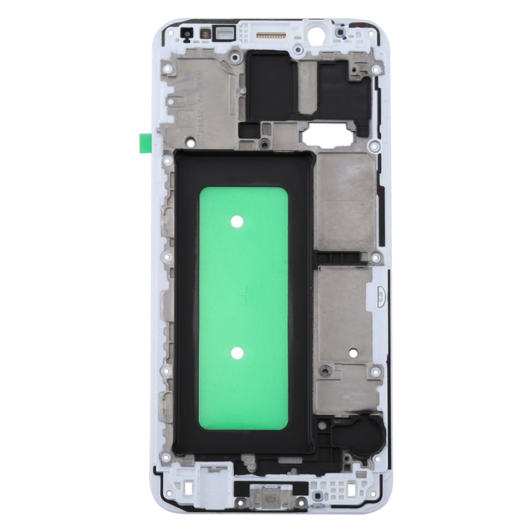 For Galaxy C8  Front Housing LCD Frame Bezel Plate(White) - Frame Bezel Plate by PMC Jewellery | Online Shopping South Africa | PMC Jewellery