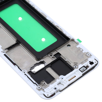 For Galaxy C8  Front Housing LCD Frame Bezel Plate(White) - Frame Bezel Plate by PMC Jewellery | Online Shopping South Africa | PMC Jewellery