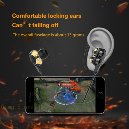 Langsdom Double Moving Coil with Wheat Headset(Black) - Bluetooth Earphone by Langsdom | Online Shopping South Africa | PMC Jewellery | Buy Now Pay Later Mobicred