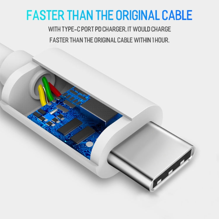 USB-C / Type-C to USB-C / Type-C PD Fast Charging & Sync Data Cable, Cable Length: 14cm(White) - USB-C & Type-C Cable by PMC TechLife | Online Shopping South Africa | PMC TechLife
