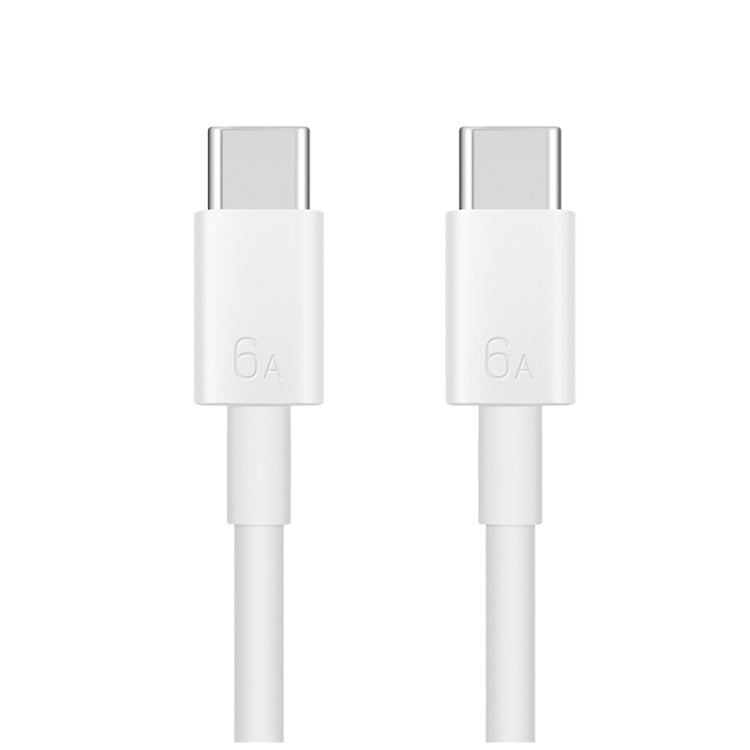 Original Huawei CC800 6A Type-C / USB-C to Type-C / USB-C Charging Data Cable, Length: 1.8m (White) - USB-C & Type-C Cable by Huawei | Online Shopping South Africa | PMC TechLife | Buy Now Pay Later Mobicred