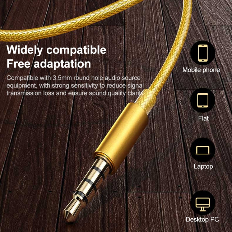 WK YC05 3.5mm Music In Ear Wired Earphone (Gold) - In Ear Wired Earphone by WK | Online Shopping South Africa | PMC Jewellery