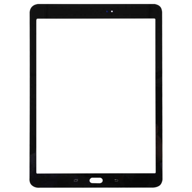 For Galaxy Tab S2 9.7 / T810 / T813 / T815 / T820 / T825 Front Screen Outer Glass Lens (Black) - Outer Glass Lens by PMC Jewellery | Online Shopping South Africa | PMC Jewellery