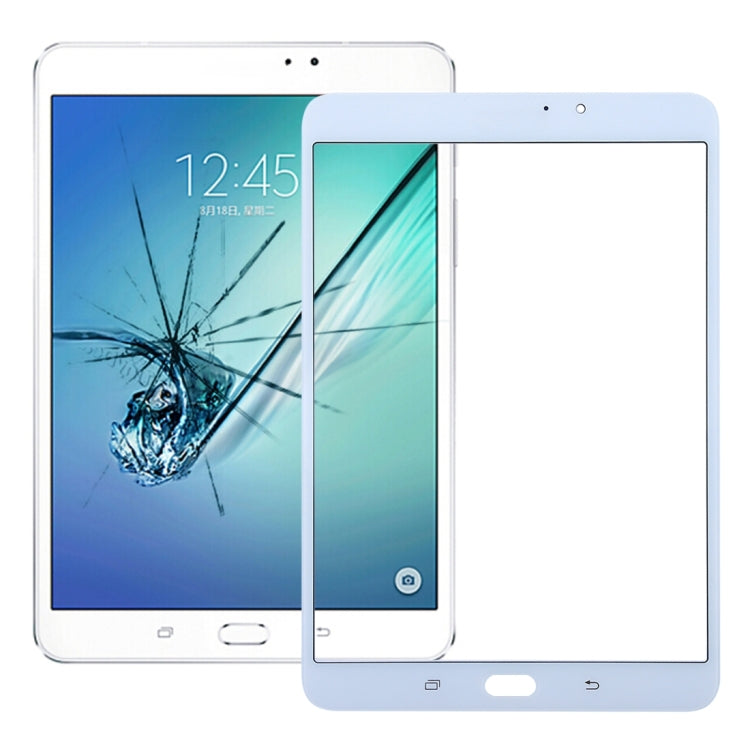 For Galaxy Tab S2 8.0 / T713 Front Screen Outer Glass Lens (White) - Outer Glass Lens by PMC Jewellery | Online Shopping South Africa | PMC Jewellery