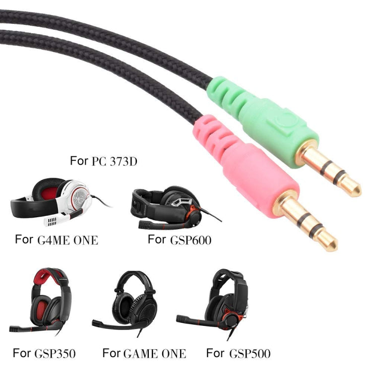 ZS0076 PC Version Gaming Headphone Cable for Sennheiser PC 373D GSP350 GSP500 GSP600 G4ME ONE GAME ZERO - Headset Accessories by PMC Jewellery | Online Shopping South Africa | PMC Jewellery