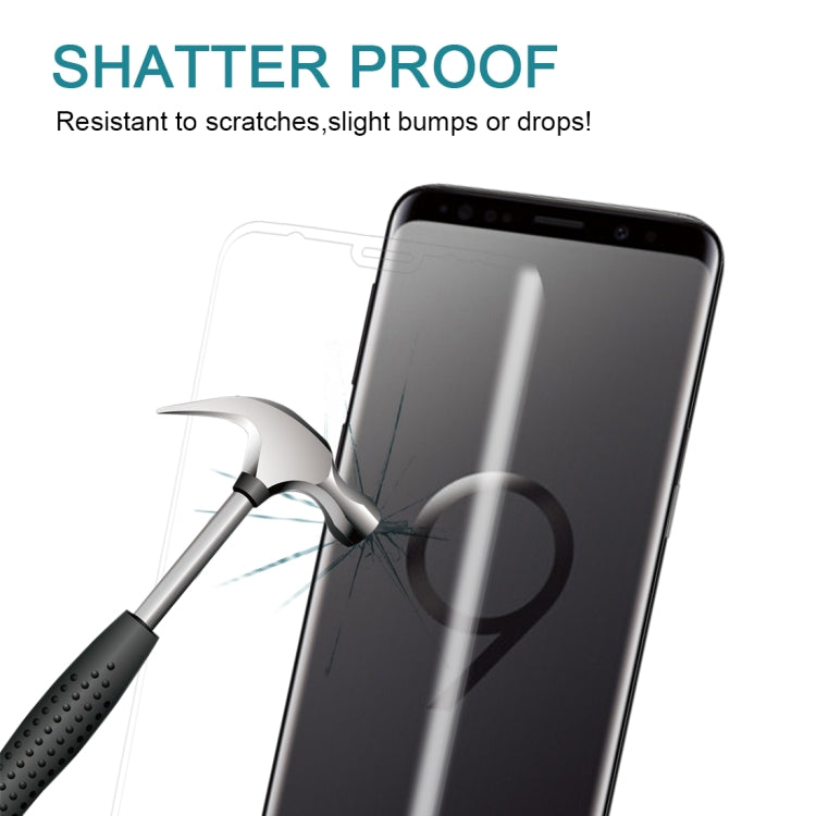 For Galaxy S9+ 9H Surface Hardness 3D Curved Edge Anti-scratch Full Screen HD Tempered Glass Screen Protector (Transparent) - free shipping - PMC TechLife - Order now!