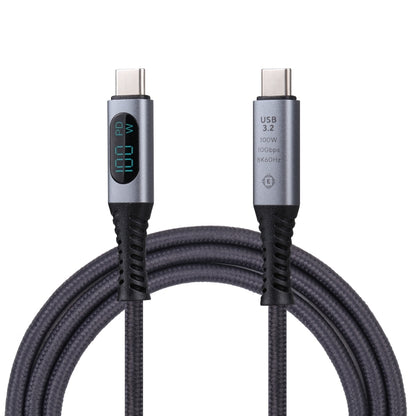 10Gbps 8K USB-C/Type-C to USB-C/Type-C Digital Video Cable Compatible with USB 3.2, Length: 1m (Black) - Video & Audio Cable by PMC Jewellery | Online Shopping South Africa | PMC Jewellery