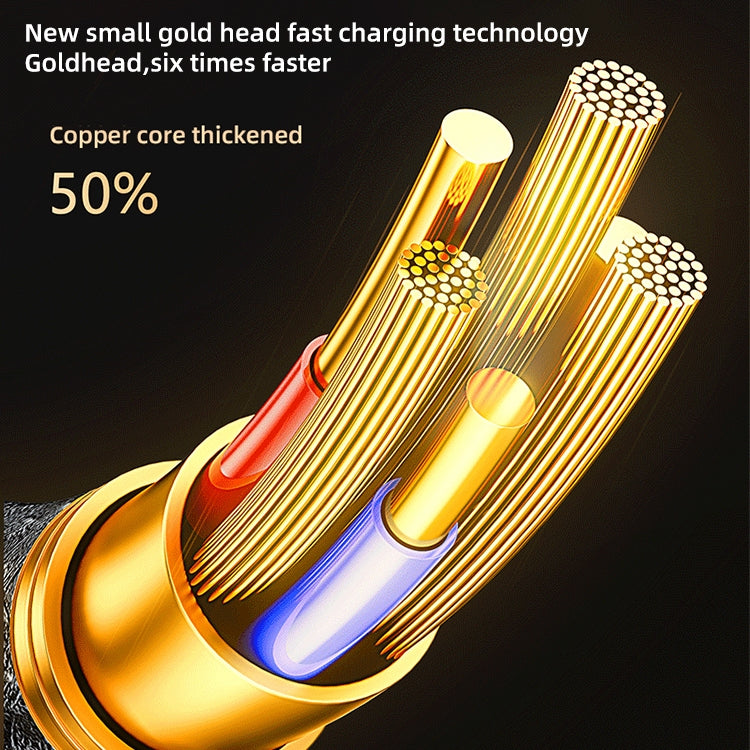 Mutural Li-CC007 1.2m 66W Transparent Digital Display USB to Type-C Charging Data Cable - USB-C & Type-C Cable by Mutural | Online Shopping South Africa | PMC TechLife | Buy Now Pay Later Mobicred