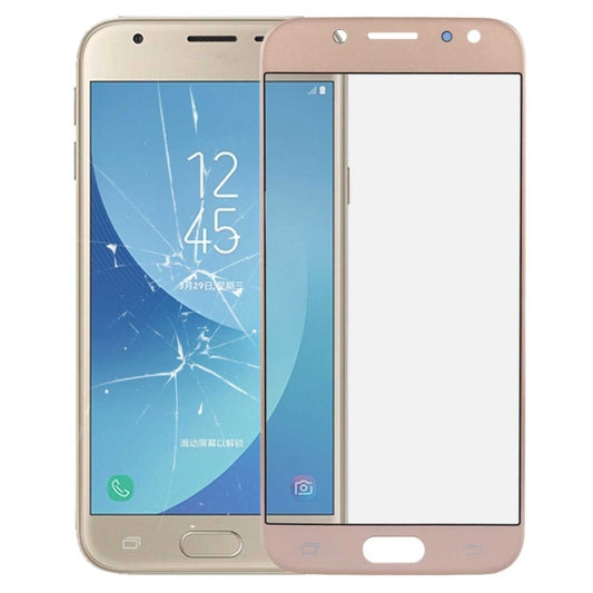 For Galaxy J3 (2017) / J330 Front Screen Outer Glass Lens (Gold) - Outer Glass Lens by PMC Jewellery | Online Shopping South Africa | PMC Jewellery