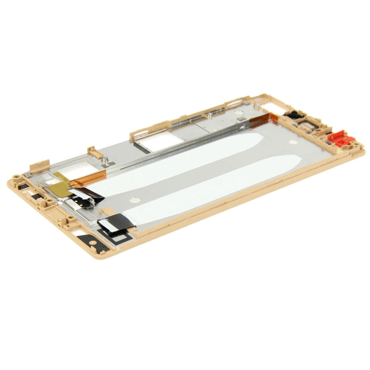 For Huawei P8 Front Housing LCD Frame Bezel Plate(Gold) - Full Housing Cover by PMC Jewellery | Online Shopping South Africa | PMC Jewellery