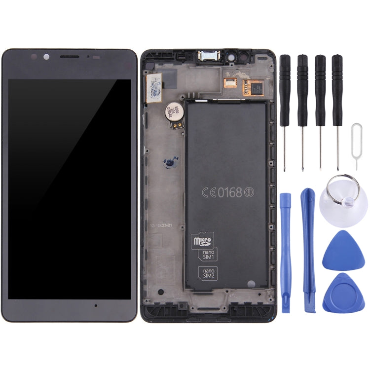 LCD Screen and Digitizer Full Assembly with Frame For Microsoft Lumia 950 (Black) - LCD Screen by PMC Jewellery | Online Shopping South Africa | PMC Jewellery