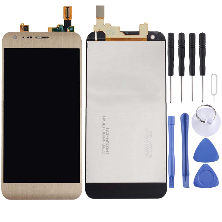 Original LCD Screen for LG X Cam / K580 / K580I / K580Y with Digitizer Full Assembly(Gold) - For LG by PMC Jewellery | Online Shopping South Africa | PMC Jewellery