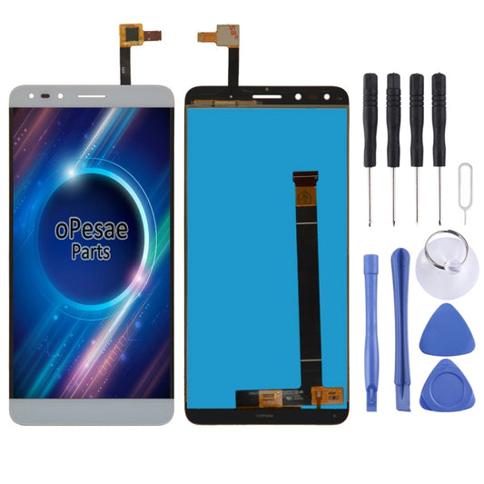 LCD Screen and Digitizer Full Assembly for Alcatel Pop 4 7070 / OT-7070 / OT7070 / 7070X / 7070Q / 7070A / 7070I(White) - LCD Screen by PMC Jewellery | Online Shopping South Africa | PMC Jewellery