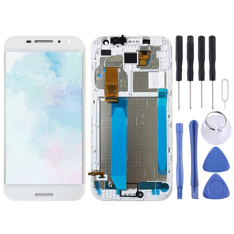 OEM LCD Screen for Vodafone Smart N8 VFD610 Digitizer Full Assembly with Frame（White) - For Vodafone by PMC Jewellery | Online Shopping South Africa | PMC Jewellery