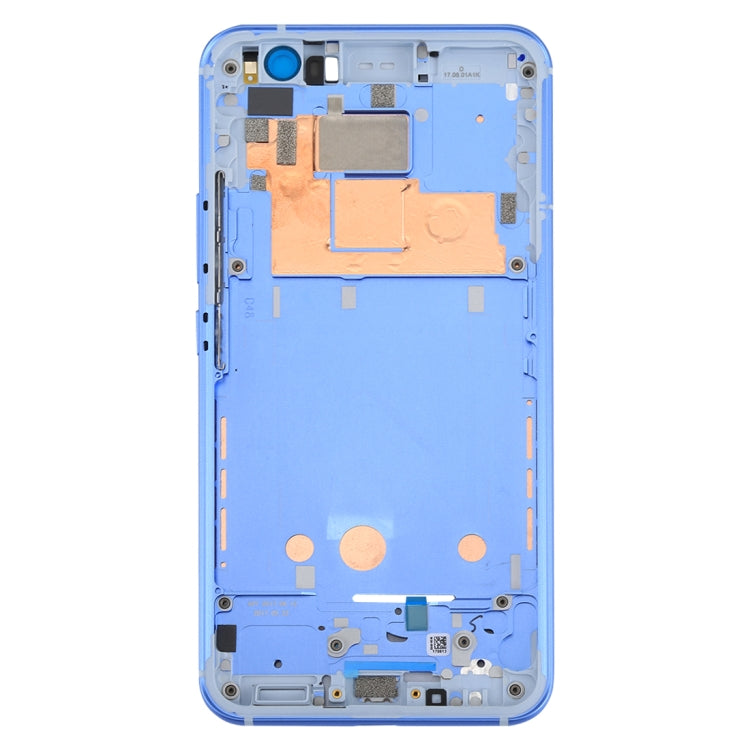 for HTC U11 Front Housing LCD Frame Bezel Plate(Blue) - Full Housing Cover by PMC Jewellery | Online Shopping South Africa | PMC Jewellery