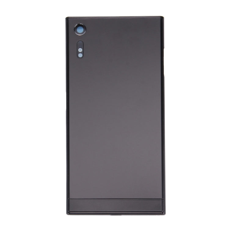 Back Battery Cover + Back Battery Bottom Cover + Middle Frame for Sony Xperia XZ(Black) - Back Cover by PMC Jewellery | Online Shopping South Africa | PMC Jewellery