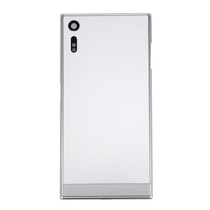 Back Battery Cover + Back Battery Bottom Cover + Middle Frame for Sony Xperia XZ(Silver) - Back Cover by PMC Jewellery | Online Shopping South Africa | PMC Jewellery