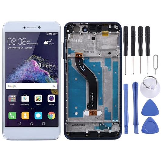 OEM LCD Screen for Huawei P8 Lite (2017) Digitizer Full Assembly with Frame (White) - LCD Screen by PMC Jewellery | Online Shopping South Africa | PMC Jewellery