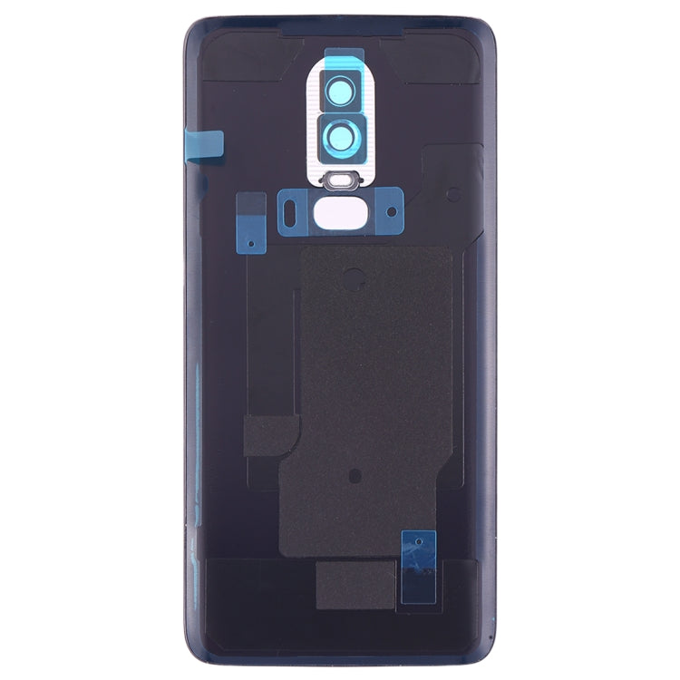 For OnePlus 6 Frosted Battery Back Cover with Camera Lens (Black) - Back Cover by PMC Jewellery | Online Shopping South Africa | PMC Jewellery