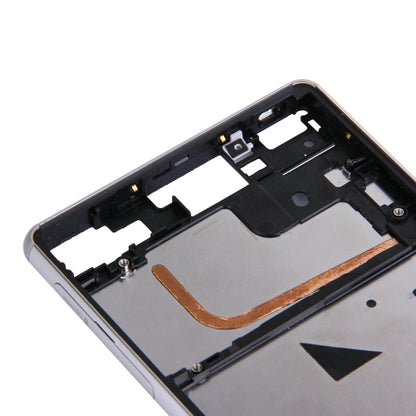 Single SIM Front Housing LCD Frame Bezel for Sony Xperia Z3(White) - Frame Bezel Plate by PMC Jewellery | Online Shopping South Africa | PMC Jewellery