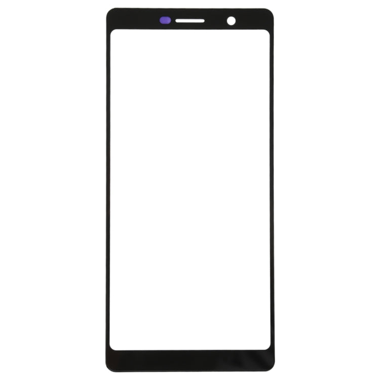 Front Screen Outer Glass Lens for Nokia 7 Plus / E9 Plus (Black) - Outer Glass Lens by PMC Jewellery | Online Shopping South Africa | PMC Jewellery